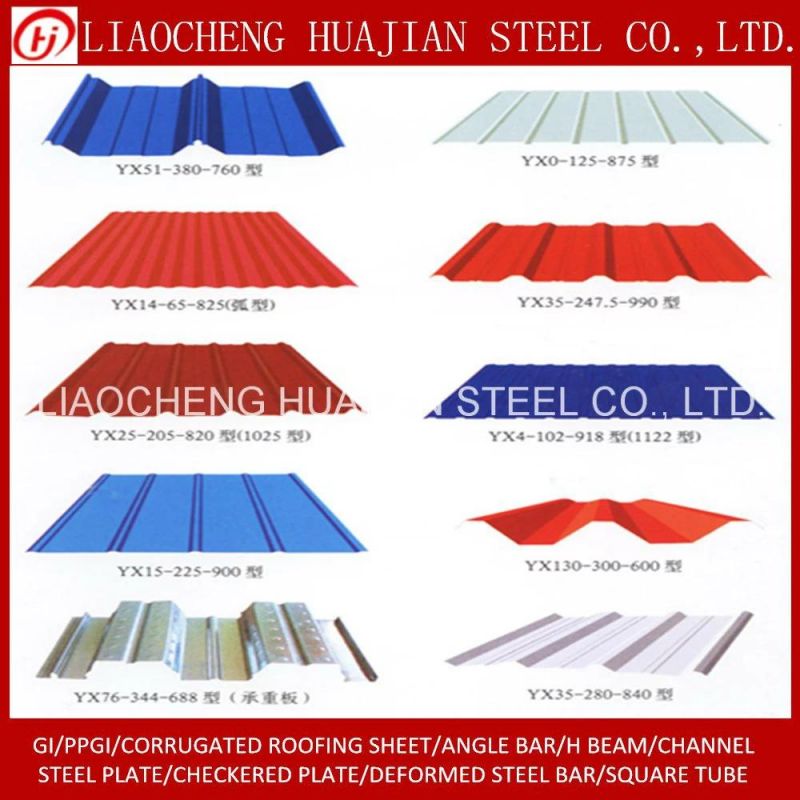 Color Coated Corrugated Steel Roofing Sheet for Building Material
