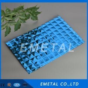 Inox Cold Rolled 201 304 Blue PVD Color Plating Stamping Design Finish Decorative Stainless Steel Sheet Plate