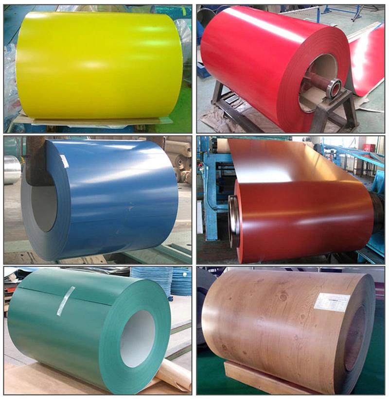 PPGI PPGL Color Coated Galvanized Corrugated Metal Roofing Sheet Prepainted Gi Steel Coil