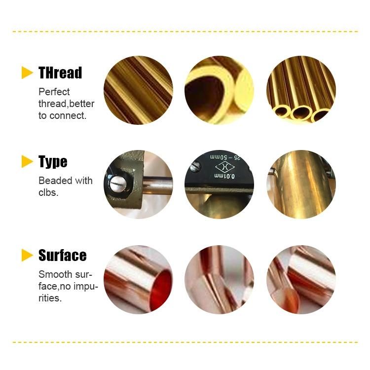 C10100 C10200 C11000 99.9% for Air Conditioner Pure Copper Tube Copper Pipe