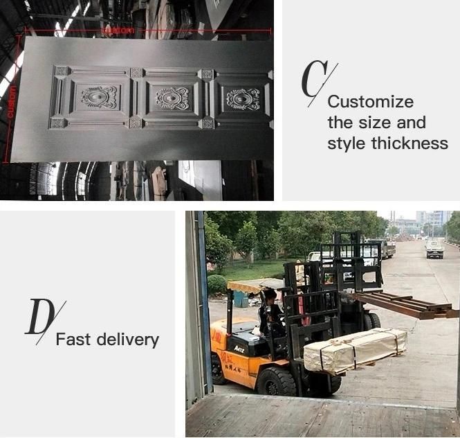 Sheet Metal Door Design Embossed Door Panel Steel Door Skin
