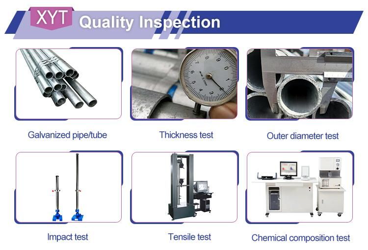 Hot DIP Gi Construction Round Welded Galvanized Steel Pipe