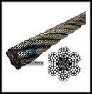 6X19 Iwrc Bright Steel Wire Rope Eips