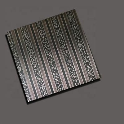 JIS Hongwang Customize 201304 316 0.6mm 0.8mm Stainless Steel PVD Coating Antique Bronze Decorative Sheet for Decorative Wall