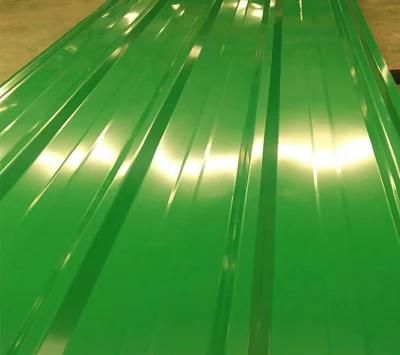 Factory Direct PPGI Steel Roof Panels Green Galvanized Roofing Sheet