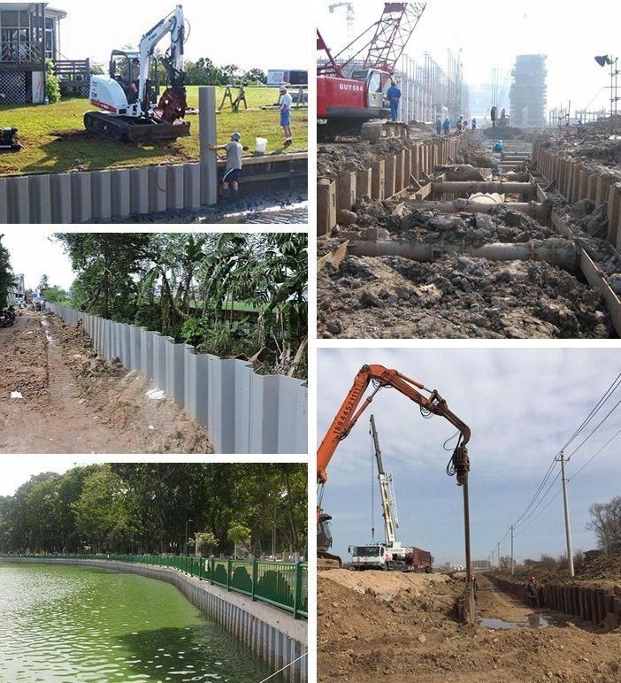 Chinese Supplier Sheet Pile Type 2 Sheet Pile Steel Profile U Type Hot Rolled Steel Sheet Piles