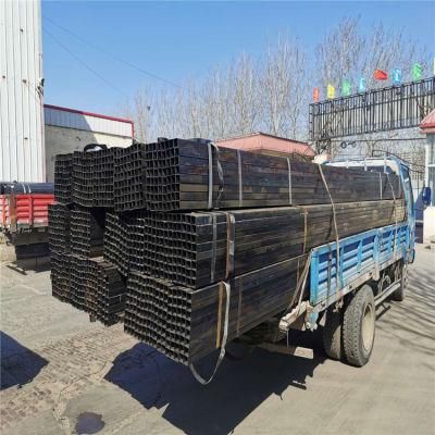 5.8m 6m Customized Cold Rolled Welded Square Mild Steel Tube Black Annealed Structure Steel Pipe